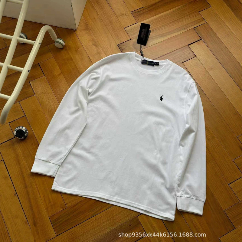 Rl Ralph Lauren New Model Qr Code Scannable T-Shirt, Breathable Casual Crew Neck Long Sleeve Men's Polo Crew Neck Cuffed Base Shirt Rl Ralph Lauren New Model Qr Code Scannable T-Shirt, Breathable Casual Crew Neck Long Sleeve Men's Polo Crew Neck Cuffed Base Shirt