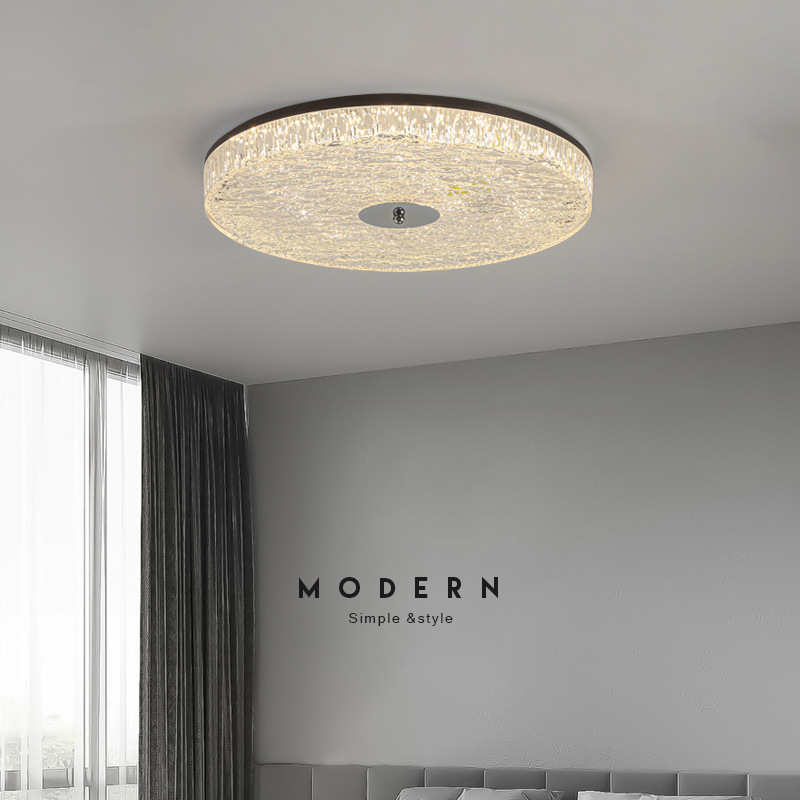 Italia minimalista dormitorio luz de techo lujoso lujoso alto sentido sala de estar lámpara de techo de habitación lámpara principal lámpara de protección de ojos lámpara Zhongshan