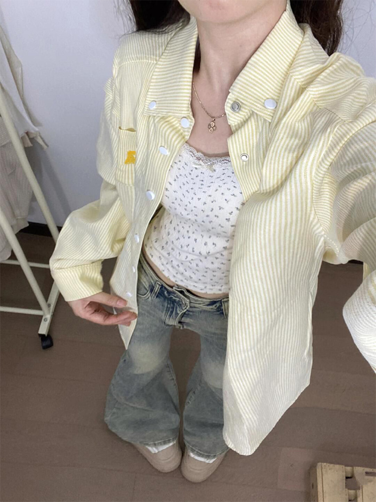 retro yellow autumn shirt