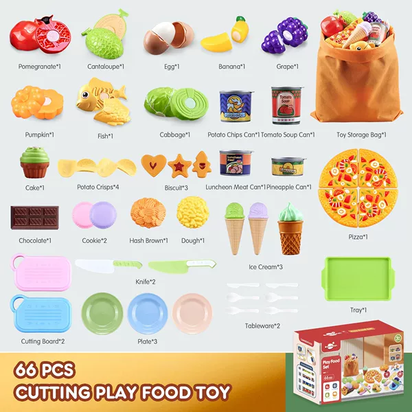 Ice cream cuticle storage bag set-66PCS (666-9)
