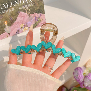 Gran clip de tiburón esmerilado acrílico simple horquilla tocado volumen gran horquilla de alto grado accesorios para el cabello al por mayor