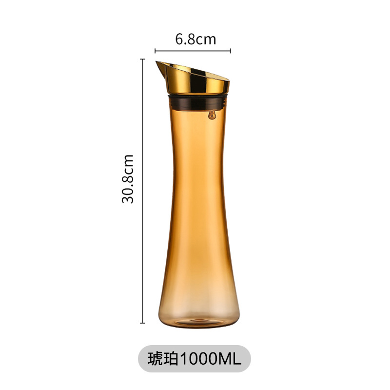 Acrílico hervidor de agua fría de gran capacidad doméstica resistente a altas temperaturas hervidor de agua fría de hotel grueso cerveza jarra jarra de jugo de bebida