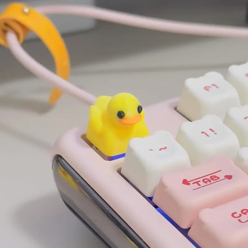 Cross-Border New Duck Keycap 3D Printed Cross-Axis Mechanical Keyboard Keycap