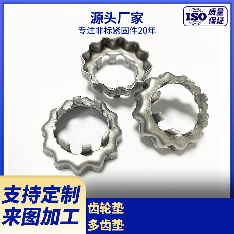 厂家生产十二角垫圈  齿轮垫  供应多款异型五金冲压垫圈