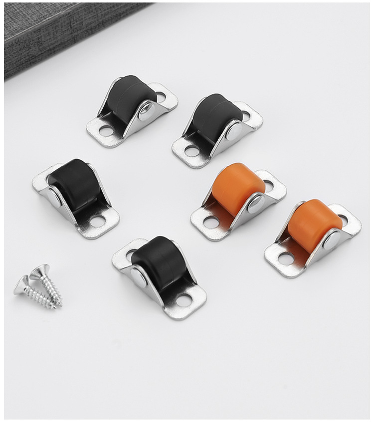 Baseboard drawer caster 0.5 inch silent swivel wheel tatami bed box caster furniture wheel mini push-pull roller