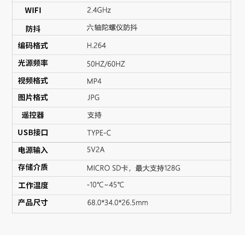 Suitable for Sjcam Speedy C200 Thumb Sports Camera Motorcycle Driving Recorder Camera 360 Panoramic High
