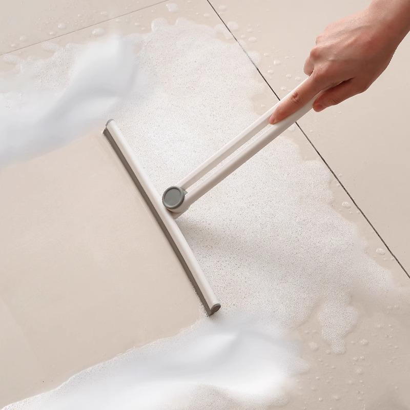 Folding Wiper Bathroom Countertop Wiper Glass Mini Wiper Silicone Cleaning Tool Glass Scraper
