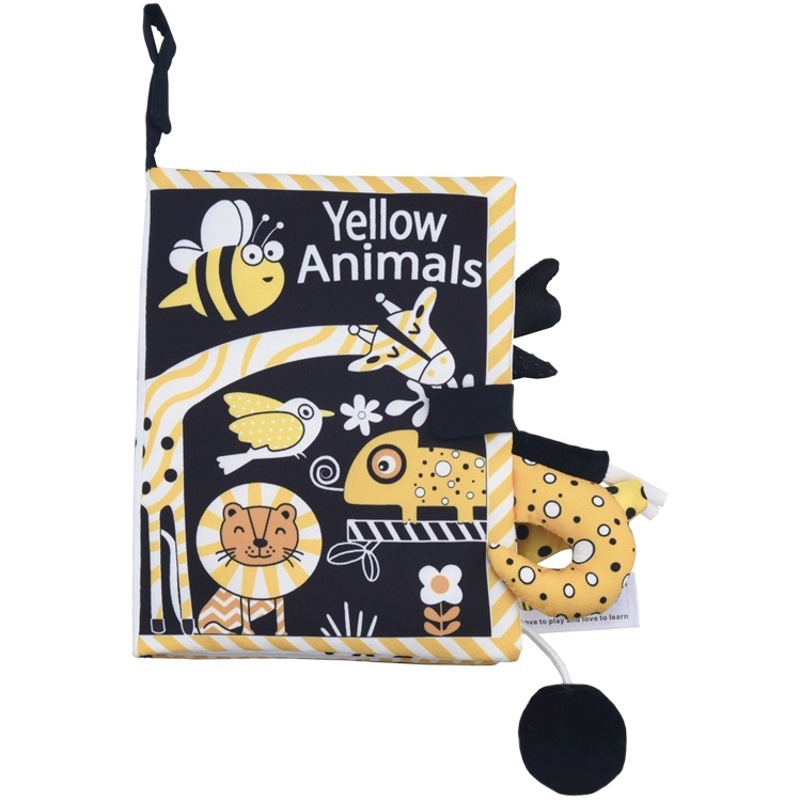 Libro de tela de cola Gbee libro de tela de bebé a prueba de lágrimas libro de tela de bebé ilustración tridimensional educación temprana libro de tela juguetes para bebés