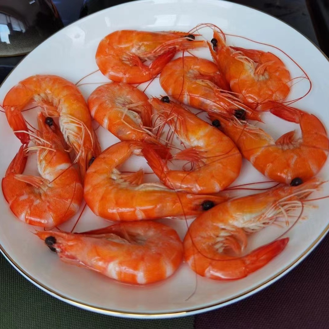 批发海鲜盒装熟虾冷冻对虾连头熟虾白灼熟虾酒店自助餐300克*10盒