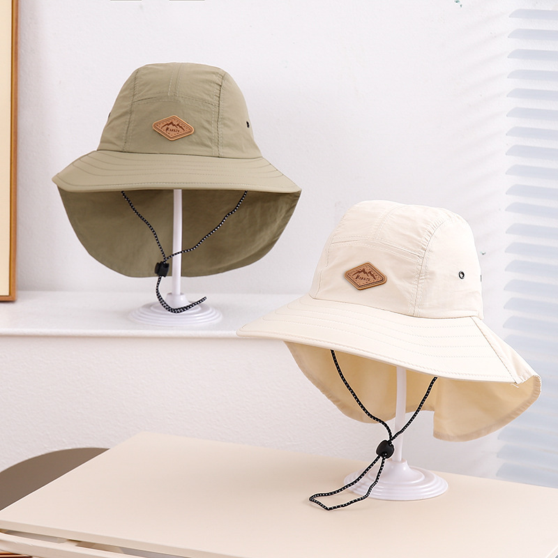 2-5 Sombrero infantil primavera / otoño delgado bebé verano sombrero de sombrero de abrigo solar bebé al aire libre secado rápido