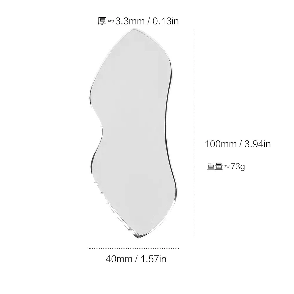 Big smoothing pulls up universal massager stainless steel for face