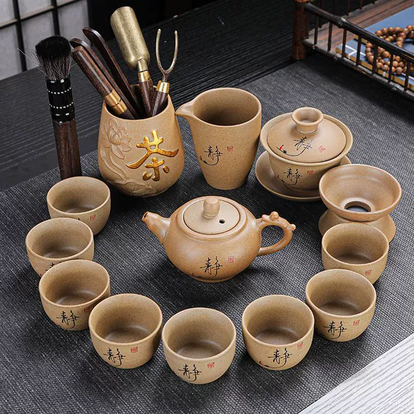 Set ebony sandalwood, 14 pieces