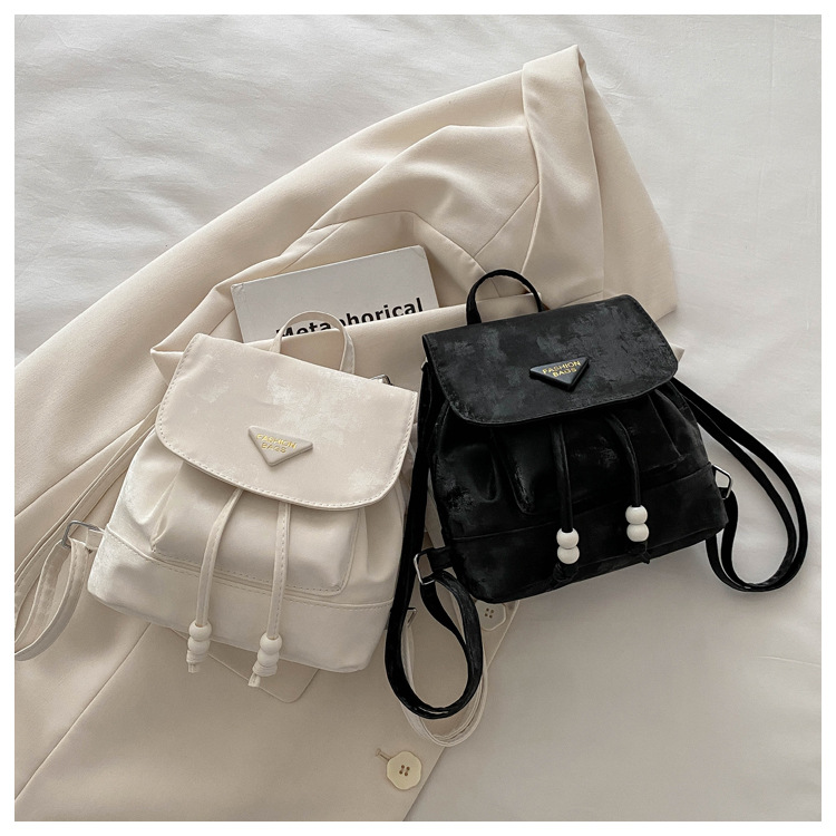 360g Weight Sewing Thread Fashion Element Flip Cover Closure Type Double Shoulder Straps Strap Type Functional Backpack Bags Type Casual Occasion Nylon Material Women's Backpack Backpack Solid Color Pattern All Seasons Season Women's Gender Elegant, Preppy Style Style Square Shape Solid Color Casual Women's Backpack Functional Backpack 22