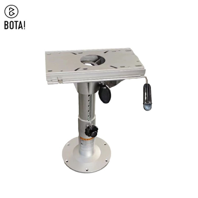 Yate lancha rápida de aleación Aluminio barco pesca asiento elevación base ajuste giratorio horizontal soporte móvil