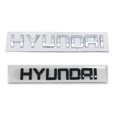 Suitable for Modern English Logo Huatai Santa Fe Modified Hyundai Hyundai Letter Metal Car Logo Rear Tail