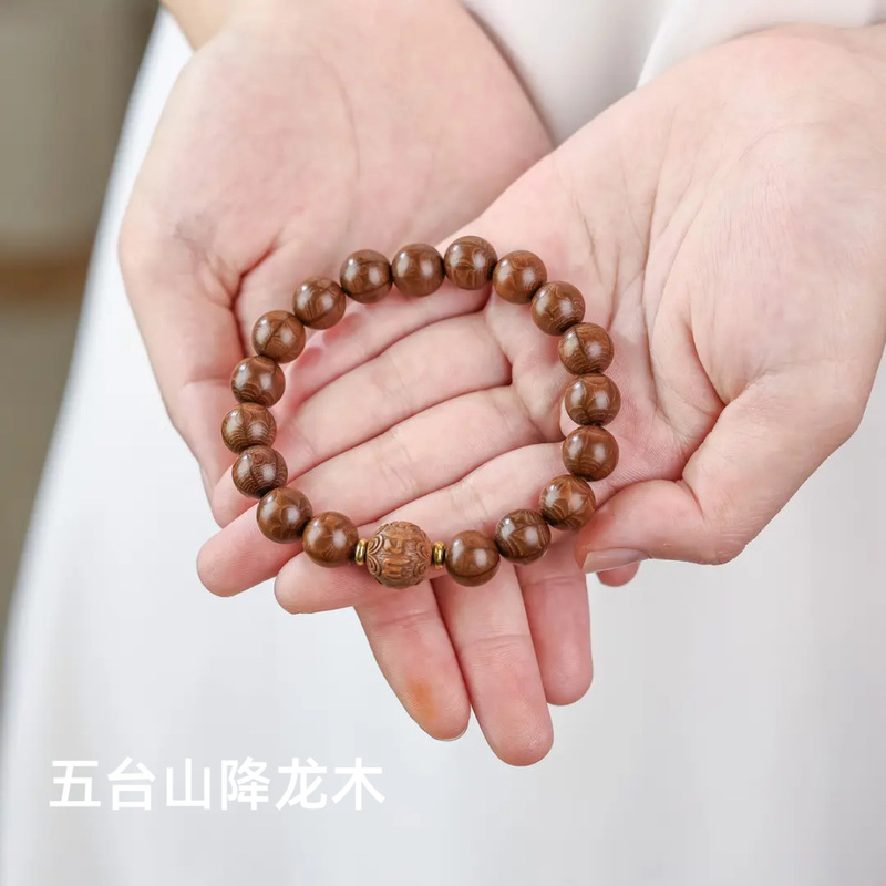 高品質の男性用古材ブレスレット 108 ドラゴンウッドフルパターン仏ビーズロザリオ卸売価格|undefined