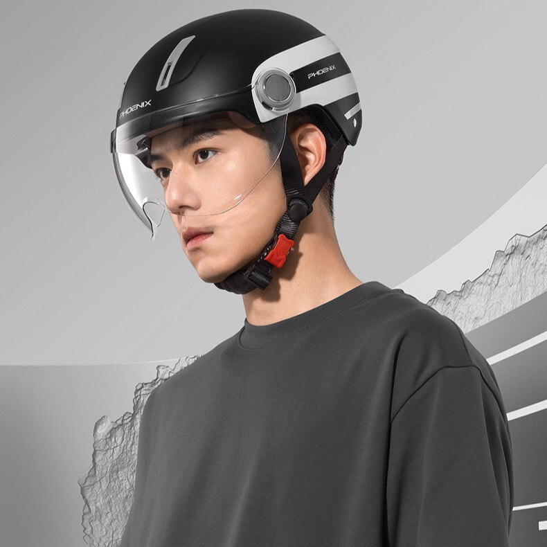 Phoenix new national standard 3C certification electric car helmet men's and women's winter autumn and winter battery motorcycle four seasons safety helmet