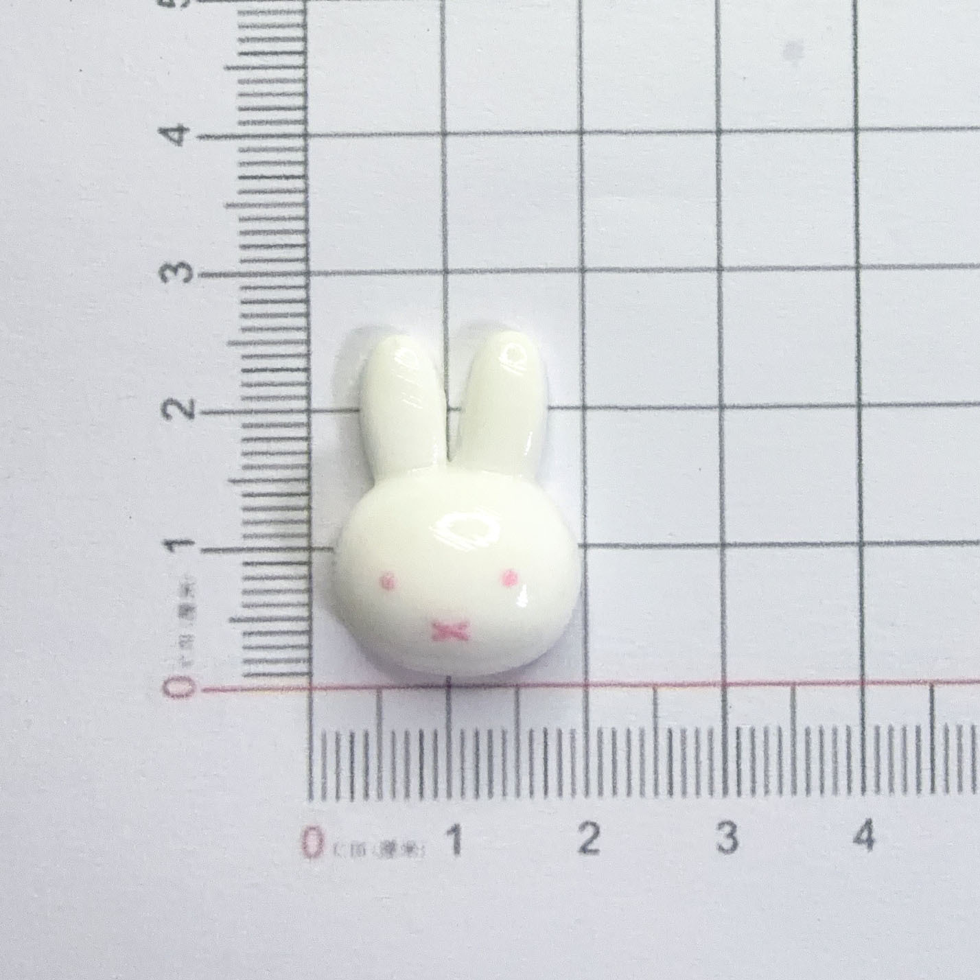 Cara brillante venta caliente conejo Miffy conejo accesorios de resina DIY crema agujero de goma agujero zapatos caso de teléfono móvil accesorios de cabello con llaveros image 9