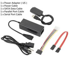 三用易驱线 USB转IDE/SATA USB转并口/串口 3.5寸硬盘光驱数据线