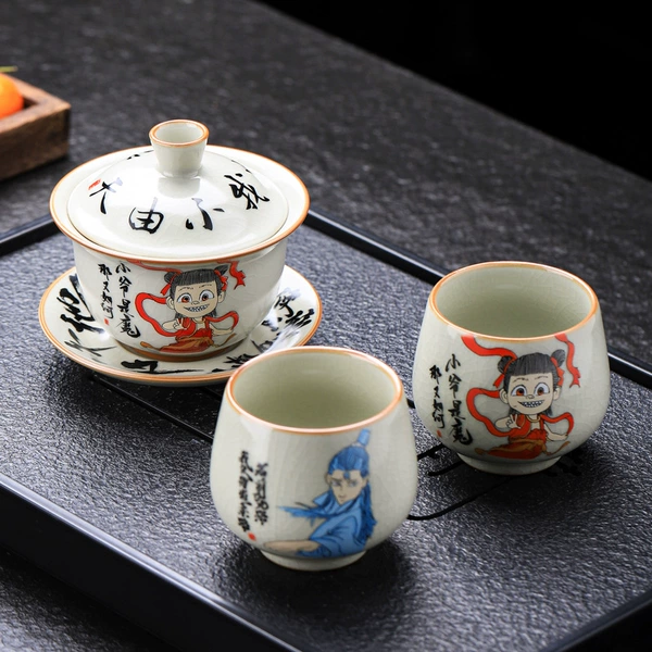 One bowl and two cups (Nezha)