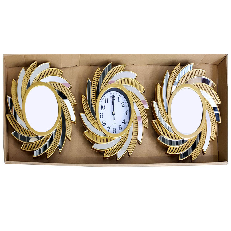 Reloj de pared nórdico para sala, reloj doméstico de fondo de sofá, diseño moderno simple/arte abstracto, reloj de pared triple