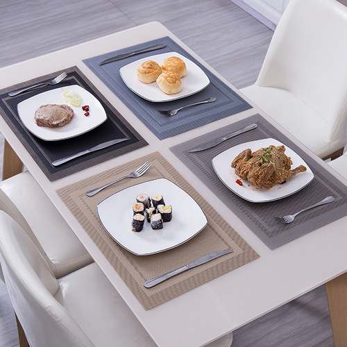 Table Mat Tesslin Home Tableware High-end Feel Insulating Mat Dining Table Mat Nordic INS Light Luxury Washable Dropshipping