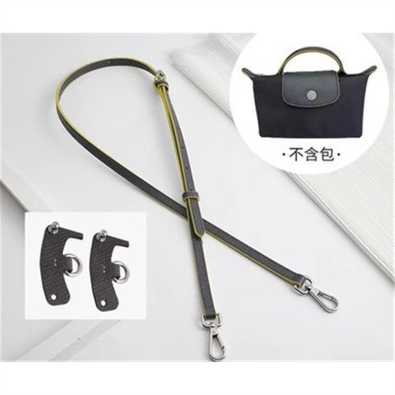 (gun gray) 1.2cm shoulder strap + f style punch-free package first layer cowhide