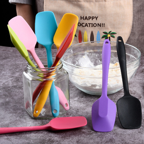 Baking tool set one-piece silicone spatula T-shaped spatula cream spatula heat-resistant silicone cream stirrer