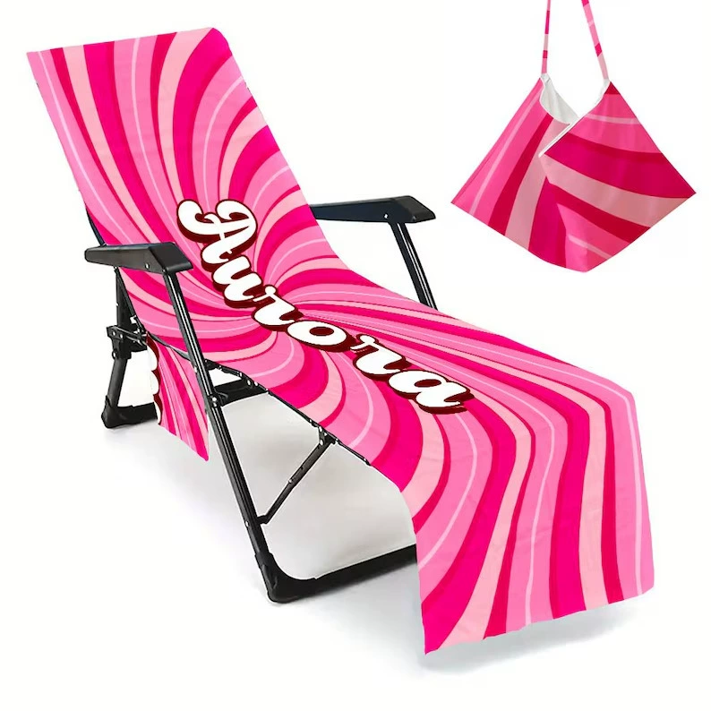 Красочная 2-дневная доставка, чехол для пляжного стула с парусником, полотенце для шезлонга, пляжное полотенце, сумка из 3D цифрового микрофибры