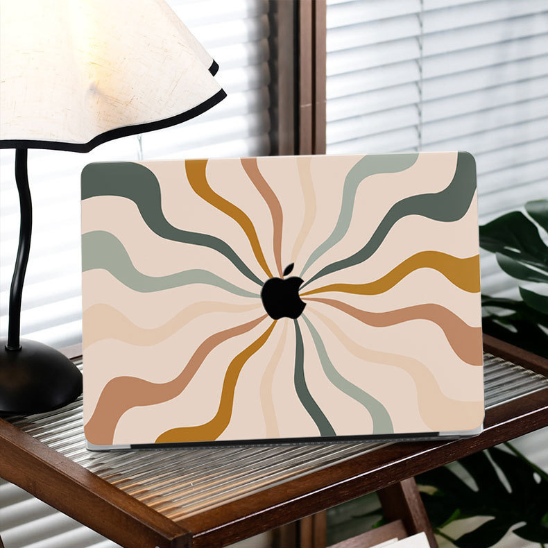 Cross-Border Applicable MacBook Painted Protective Case Apple Laptop Color Case 14Pro Protective Case M5 Case