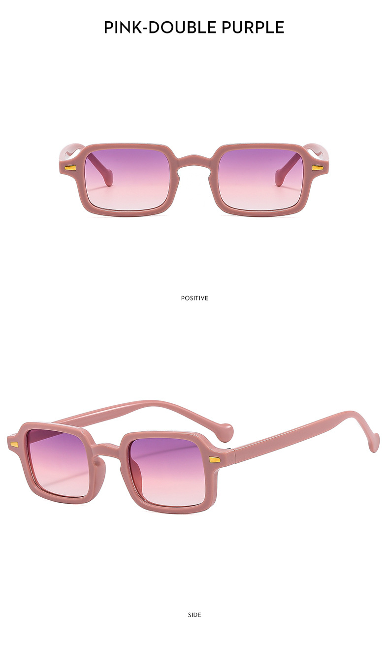 Square Pattern Women'S Gender Punk, Streetwear Style Punk Streetwear Square Ac UV400 Protection Square Full Frame Women's Sunglasses