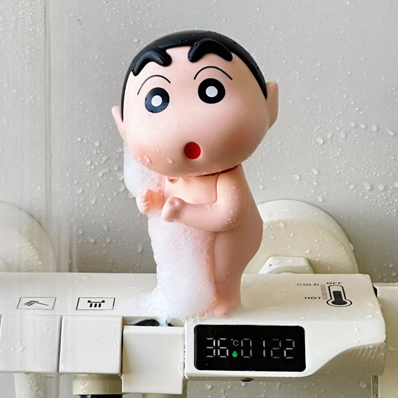 光るクレヨンしんちゃんフィギュア 寝室のベッドサイドに置く可愛いナイトライト タップライト クレヨンしんちゃん置物|undefined