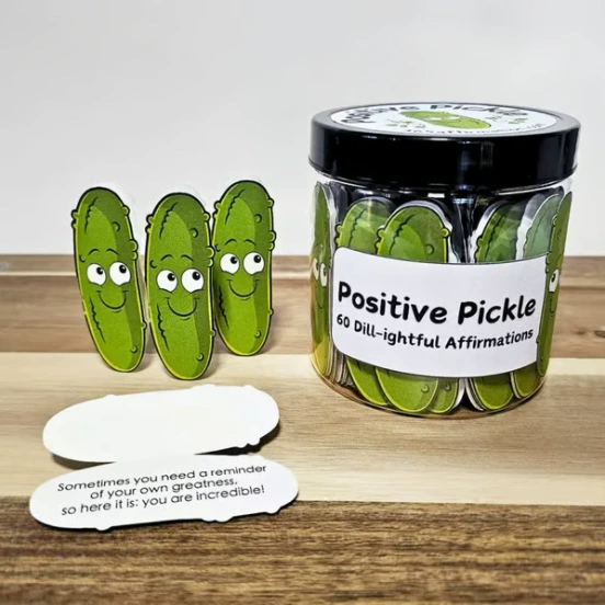 Спот Positive Pickle Emotional Cards Позитивная кимчи эмоциональная поддержка карта подтверждения