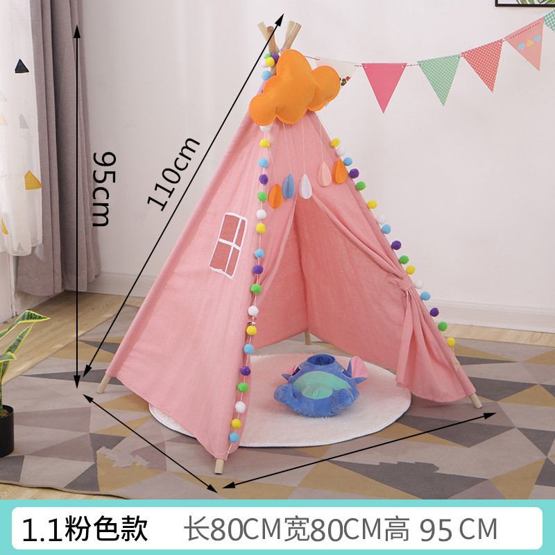 Accesorios de fotografía para niños Indio pequeña tienda de campaña casa de juegos interior Castillo princesa habitación tienda pintada a mano