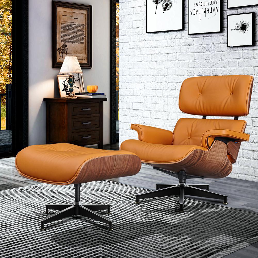 TY328 橙皮加大版伊姆斯大款伊姆斯書(shū)房客廳躺椅海外倉(cāng)一件代發(fā)