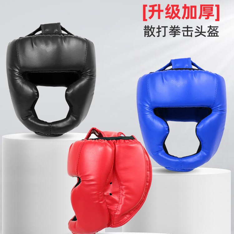 Sparring Head Protection Gear for Adults, Taekwondo, Children's Boxing Helmet Headgear, Men's and Women's Thickened Training Protective Cover