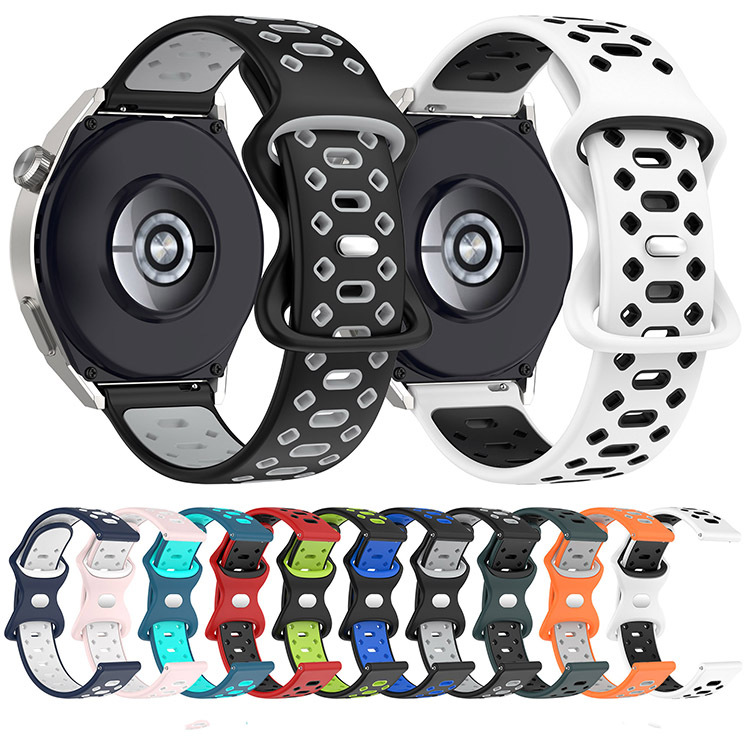 22mm双色表带适用 GT3 pro 46mm GT3 46mm华为watch3华为GT2 46mm