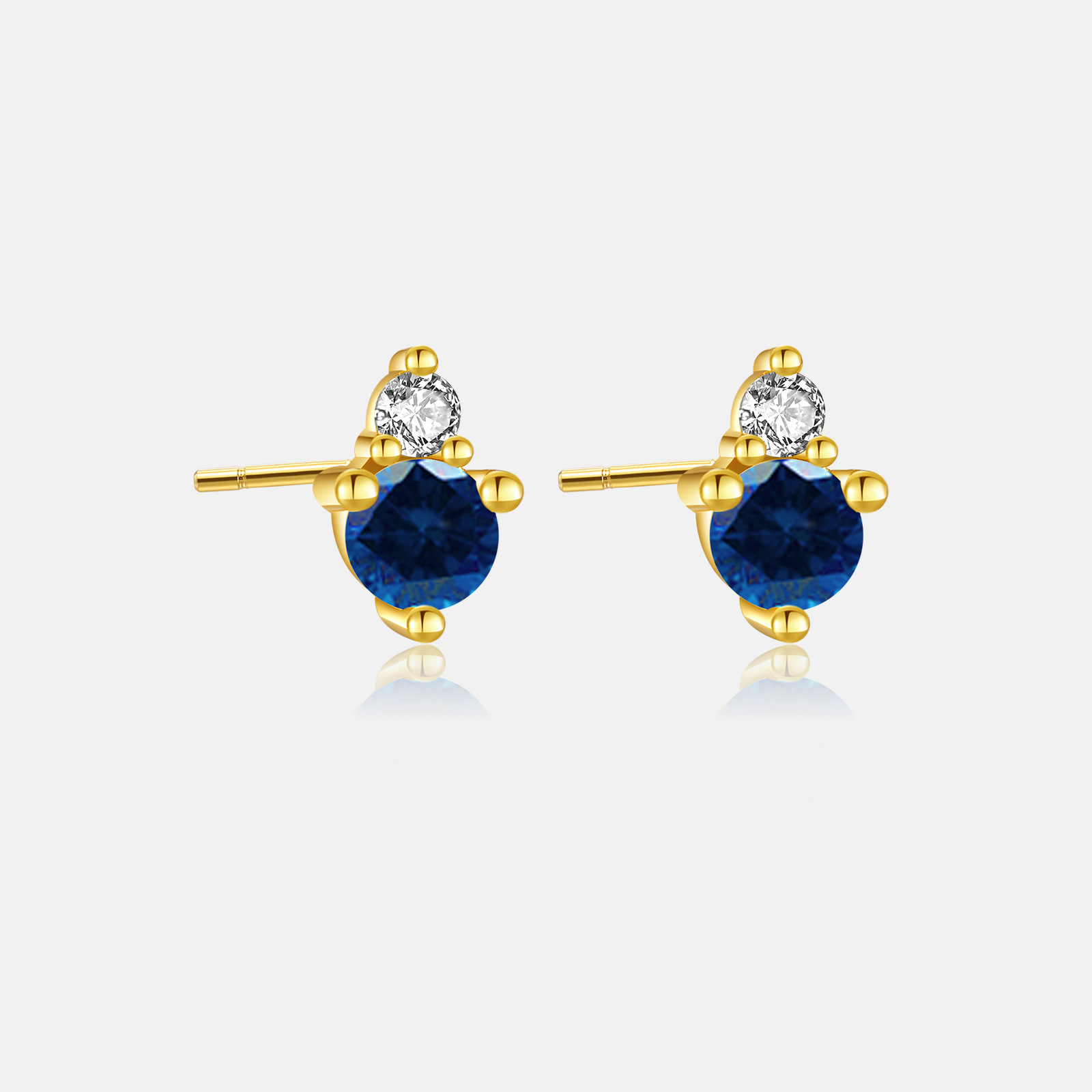 4g Weight 0.05µm-0.08µm Gold Plating Thickness Electroplating Gold Plating Process 925 Sterling Silver Ear Needle Material 18K Real Gold Plated Plating Material Birthstone Inlay Material Ear Studs Classification 1 Pair Quantity Holiday, Daily Occasion 925 Sterling Silver Material Round Pattern Women's Gender Casual, Simple Style Style Inlay Craft 1 Pair 925 Sterling Silver Birthstone Round Ear Studs 13