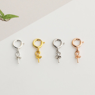 S925���y���ɿ�3mm��������朿�DIYˮ�������朵�����QQ�����