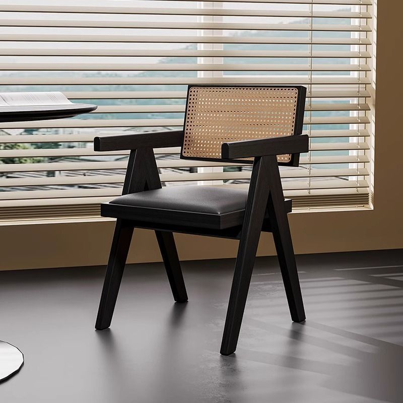 Retro French Dining Chair Solid Wood Home Chair Living Room Hotel Armchair Medieval Chandigarh Leisure Back Chair