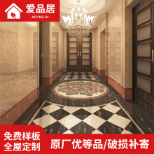 深色800x800瓷砖酒店KTV深色地板砖深啡网黑金花紫罗红踢脚线瓷砖