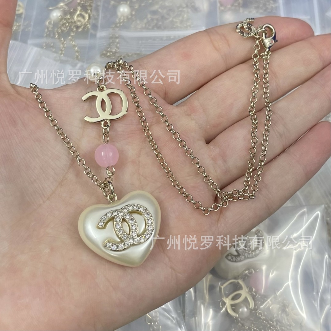 Quality fashionable necklace heart-shaped, chain for key bag  heart shaped