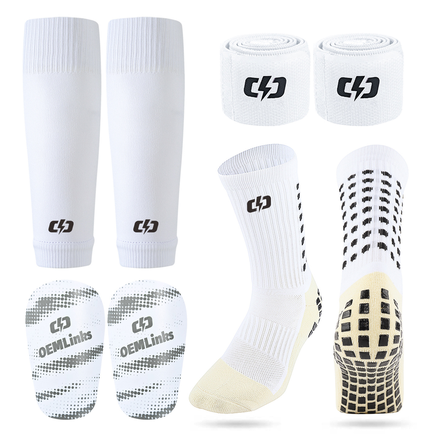 Cross-border best-selling professional leg guard set with thickened towel bottom, sweat-absorbing, odor-resistant, and non-slip sports soccer socks