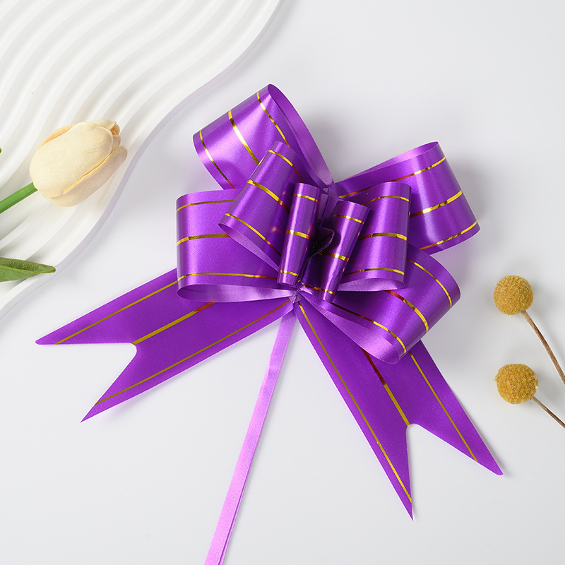 Comercio extranjero transfronterizo 50 tres arcos de alambre de oro mano de flores regalos de Navidad paquetes de regalos decoración de flores tiradas cinta