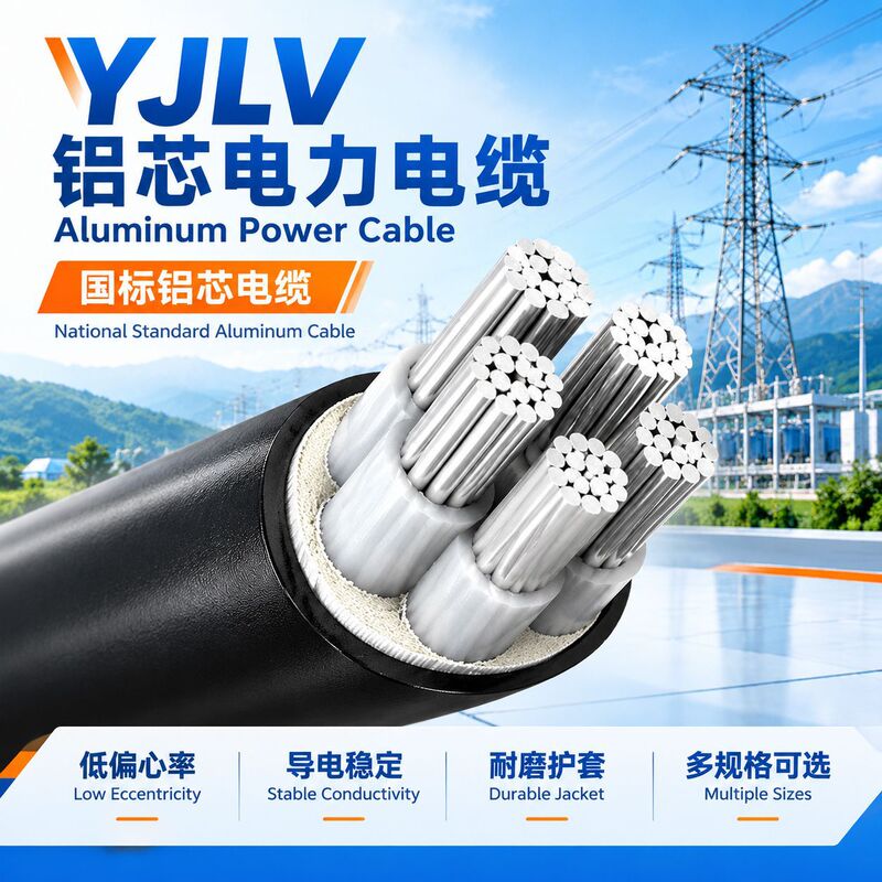 Directly from the manufacturer: National standard YJLV aluminum-core power cable, 0.6/1KV low-voltage cable, for use in construction projects