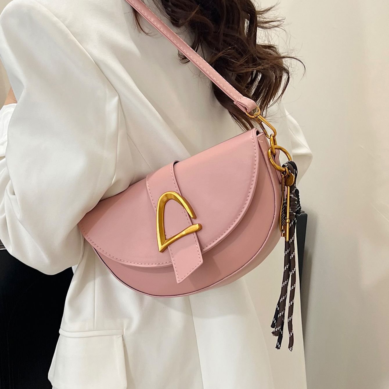 Underarm saddle bag 2025 new fashion retro versatile shoulder crossbody bag