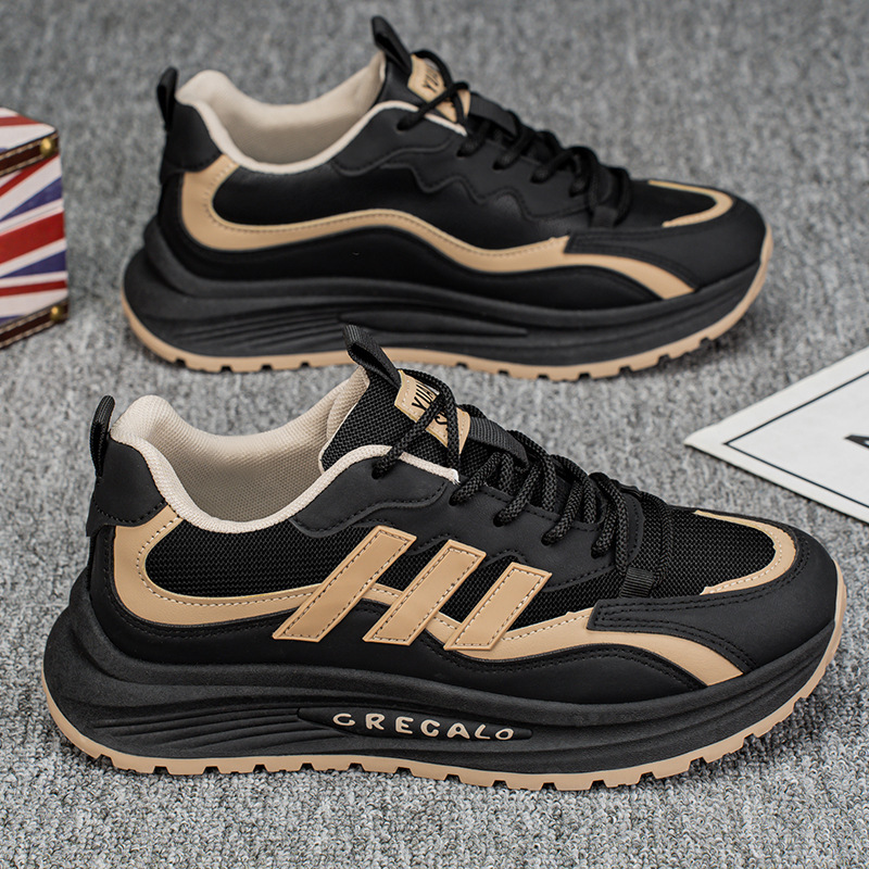 Zapatos de hombre 2025 primavera nuevos zapatos deportivos clásicos de todo fósforo zapatos casuales de hombre pequeños zapatos blancos de moda zapatos ligeros de papá