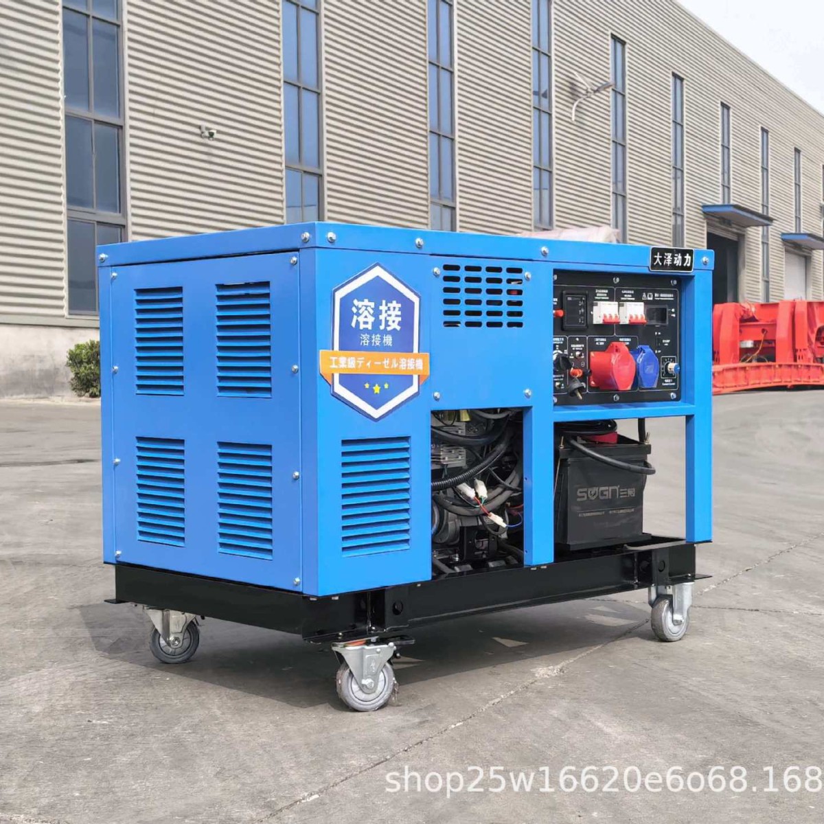 大泽动力3350A多功能自发电柴油焊机工业级管道焊双缸电启动15千