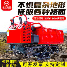 农用履带式运输车 山地毛竹搬运车柴油山地翻斗车爬山王
