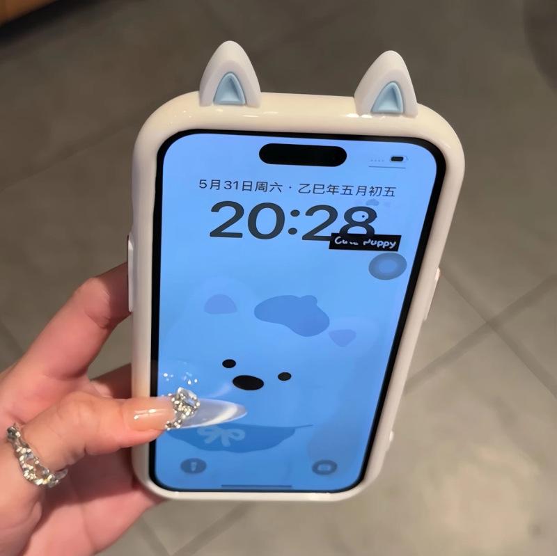VIVOX100PRO/S19 携帯電話ケース Redmi note14pro/k70 クリームケースに適したウエストハイランドイヤーモデル|undefined